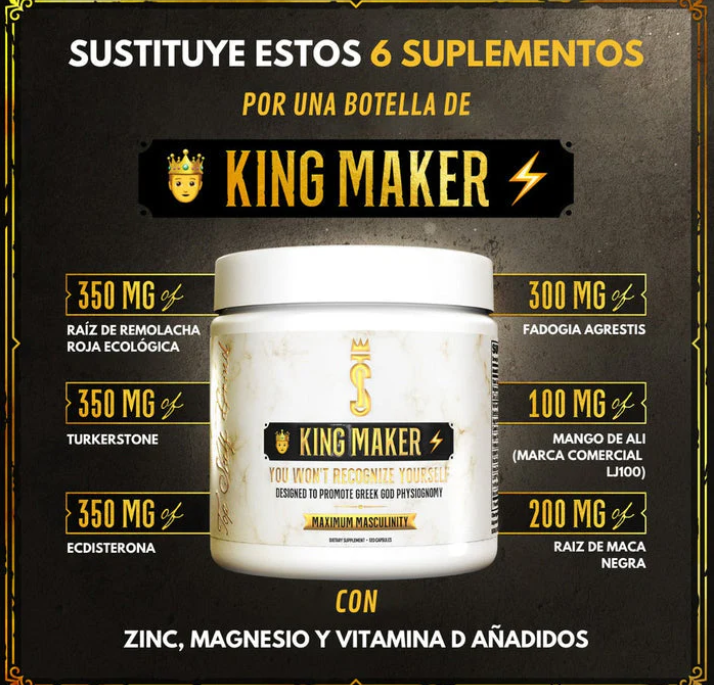 🤴 KING MAKER - 120 CÁPSULAS⚡