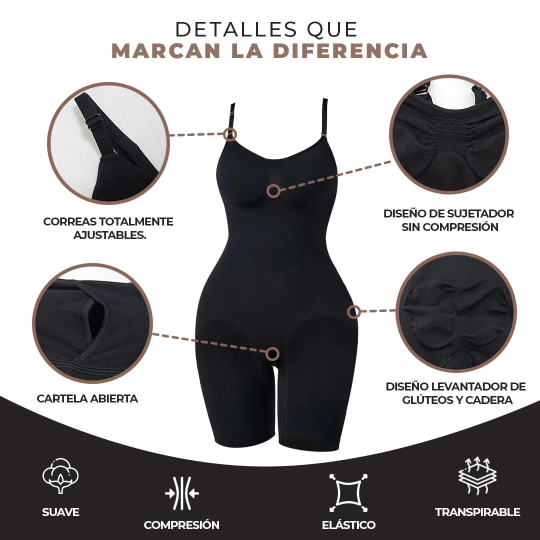 Body moldeador para mujer, camiseta sin mangas con Control de barriga